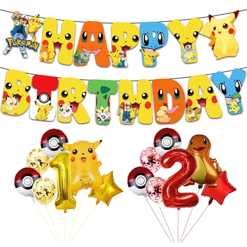 Tanio Cartoon Pokemon dekoracje urodzinowe Party sklep