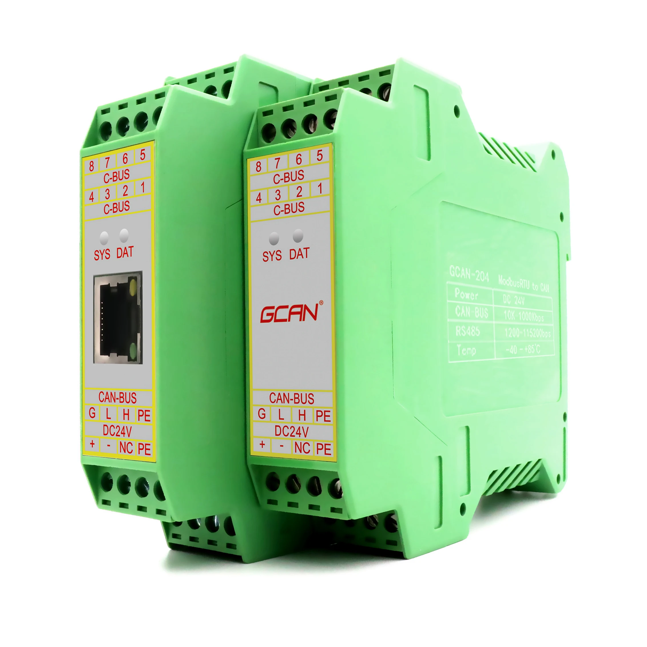 

CAN-Bus and ethernet converter ModbusTCP to CAN module modbus protocol CEã€RoHS certification support trace mode and timer mode.