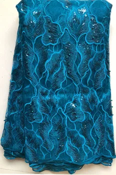 

Latest Milk Silk Lace NLL4923 High Quality French Mesh Milk Silk Laces Fabrics With Sequins For Nigerian Wedding Party Dress