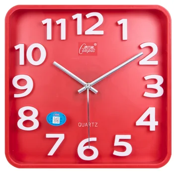 

Modern Design Large Wall Clock Silent Standing Character Square Blue Home Decor Wall Watch Living Room Bedroom Kitchen Clocks