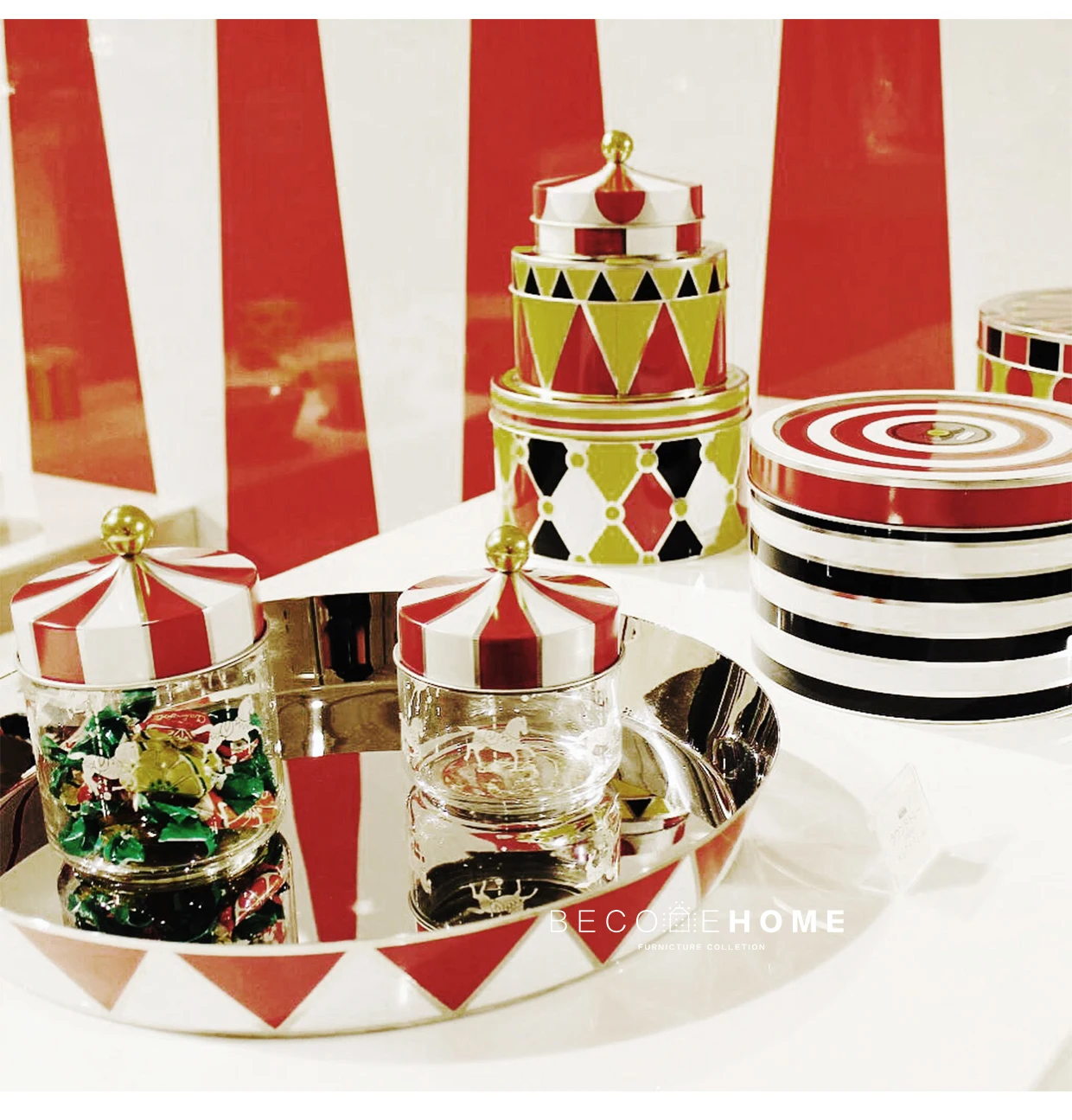 Скандинавская Италия винтажная цирковая труппа японские серьги из жемчуга стеклянная закупориваемая банка коробка для хранения сладостей сахарный бак для хранения Новогодняя Рождественская бутылка