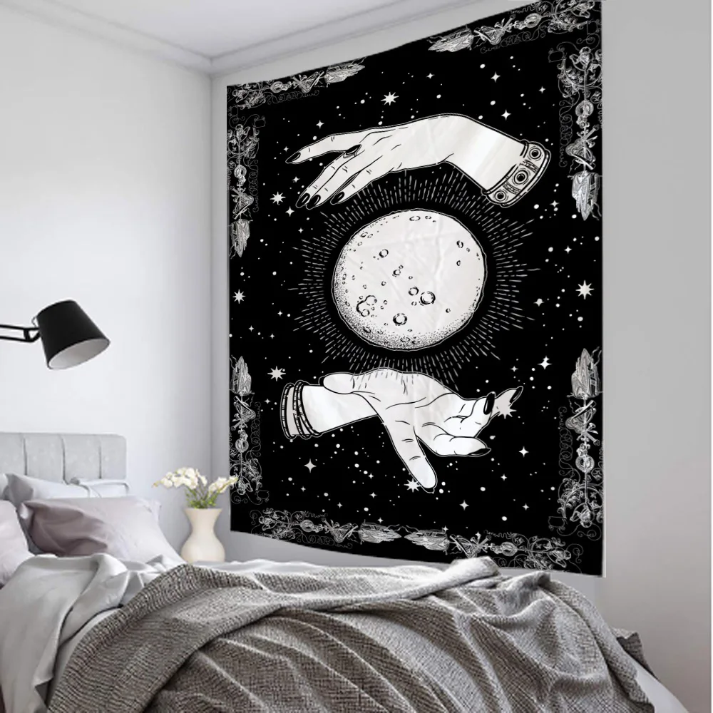 

Psychedelic Magic Printed Tapestry Indian Mandala Tapestry Wall Hanging Bohemian Gypsy Psychedelic Tapiz Witchcraft Tapestry