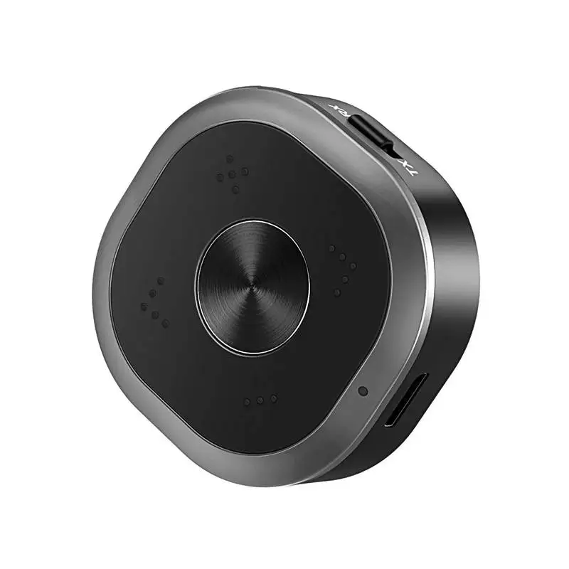 

Bluetooth 5.0 Transmitter Receiver,Long Range 2-in-1 Wireless 3.5mm Audio Adapter Portable TV/Home Stereo System, aptX HD Audio