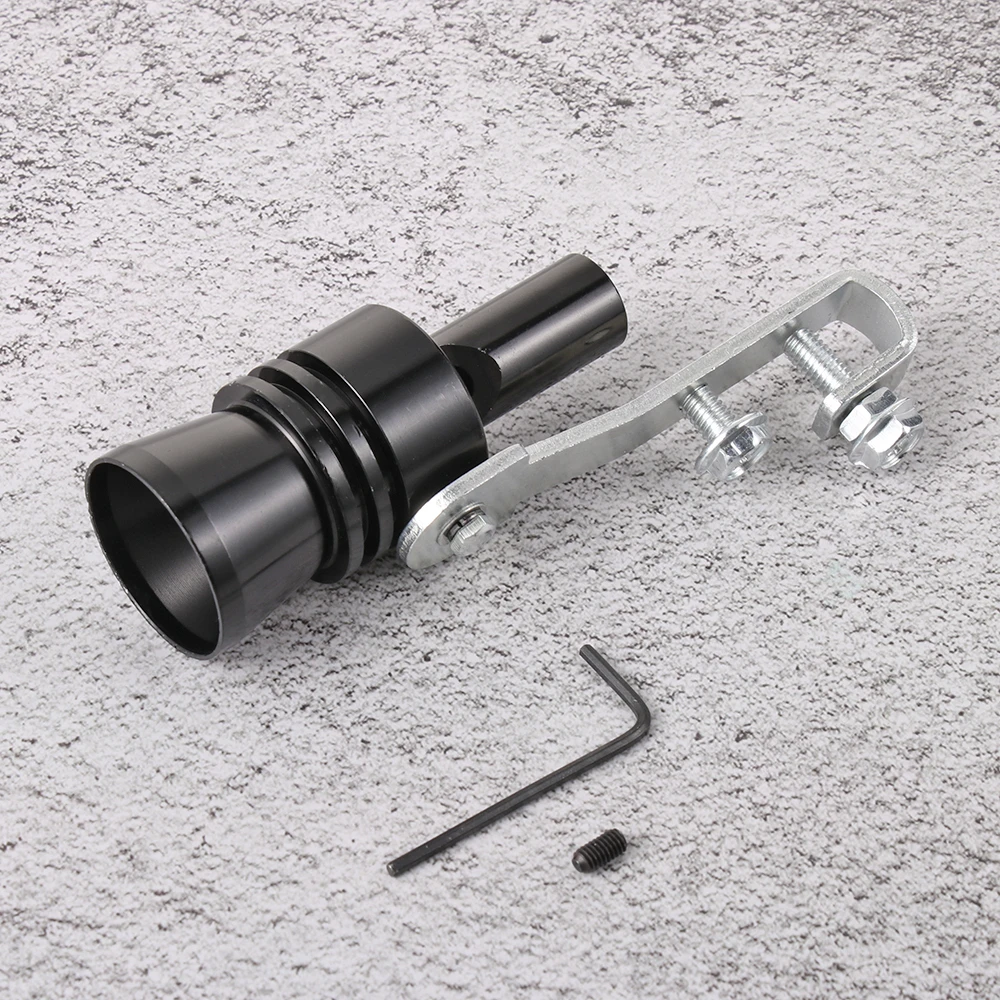 Car Turbo Exhaust Pipe Oversized Roar Maker Sound Whistle Simulator Muffler Pipe Whistle Auto Replacement Parts 1PC automobile turbine whistle