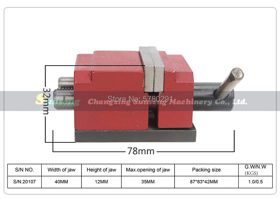 Тиски 40 мм/мини плоскогубцы/тиски для SIEG N1 micro machine tool S/N:20107|Тиски| |