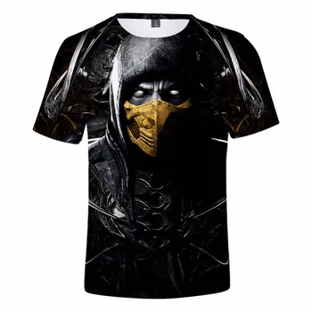

2019 Summer 3D Mortal Kombat 11 T Shirt Men Women Popular T Shirt High Quality Soft Classic Harajuku Mortal Kombat 11 Top