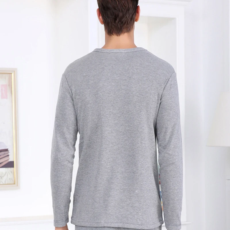 New Thermal Underwear Mens Long Johns Men Autumn Winter Shirt+pants Sets warm Thick Plus Velvet SizeL-2XL