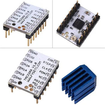 

5pcs/set TMC2208 V1.2 Driver Board Replacement 3D Printer Stepper Motor Driver Module for Universal 3D Printer Repair Parts