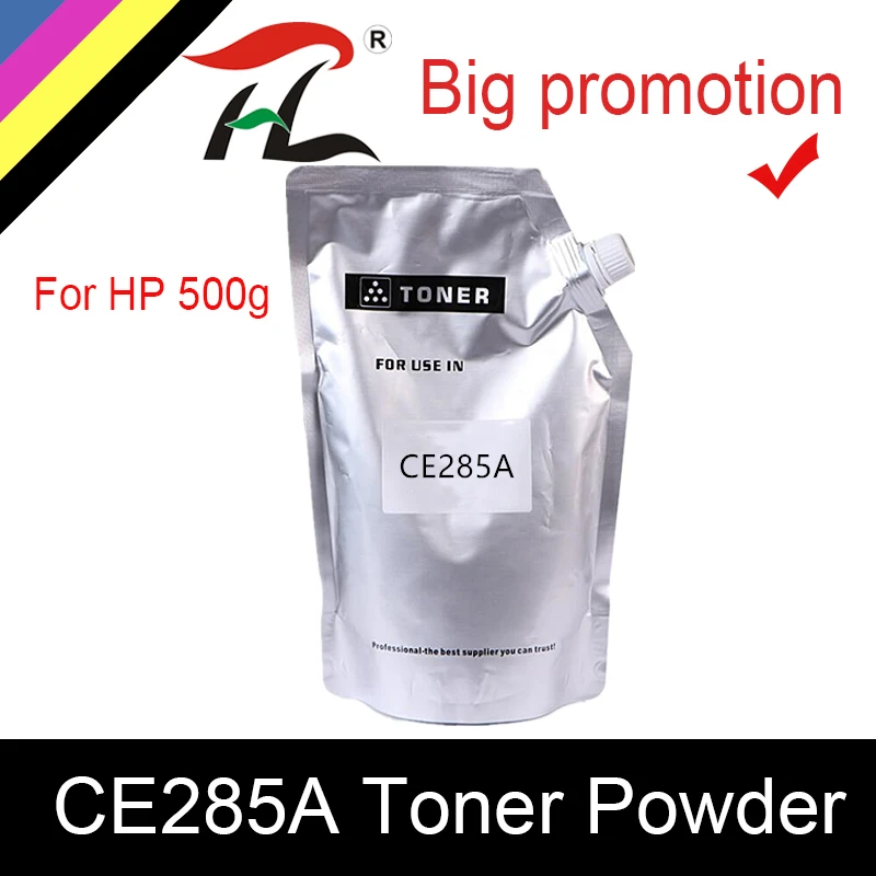 HTL Compatible 500G recarga de polvo de Tóner para HP ce285a CE285A 285 LaserJet Pro P1102/M1130/M1132/M1210/m121212nf/M1214nfh/M1217nfw