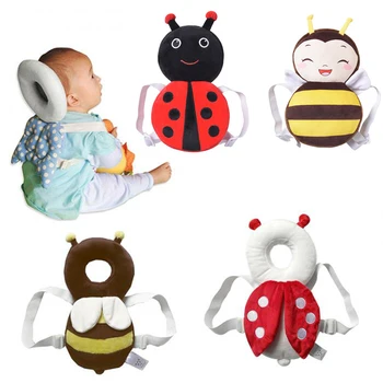 New Brand Cute Baby Infant Toddler Newborn Head Back Protector Safety Pad Harness Headgear Cartoon Baby Head Protection Pad 1