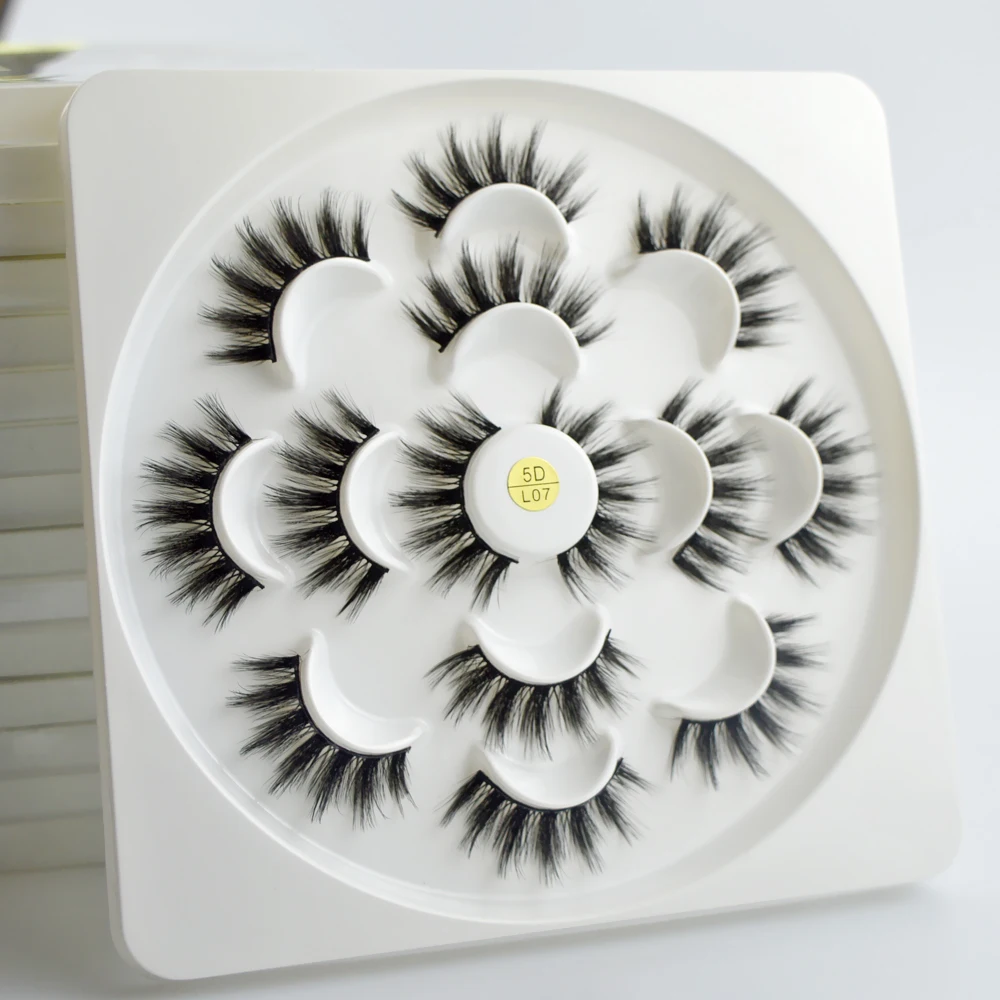 7 Pairs Mixed Styles Natural Luxurious False Eyelashes Fake Lashes 3D Mink Lashes Extension Mink Eyelash 4