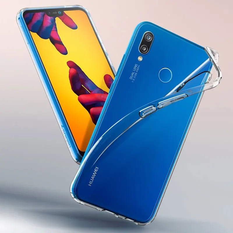 Прозрачный чехол для телефона huawei P20 lite p20 pro p30 p8 p9 p10 lite p10 plus honor 10 mate 10 20 lite Мягкий ТПУ силиконовый чехол