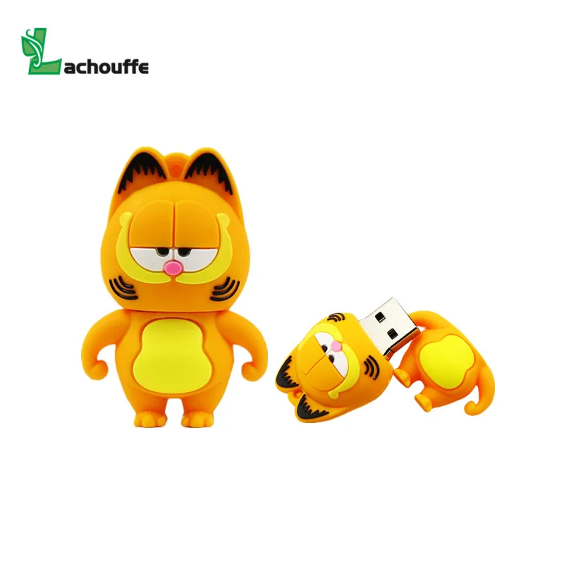 Новый милый USB флеш накопитель Garfield 2 0 с миньонами карта памяти флешка 4 ГБ 8 16 32 64