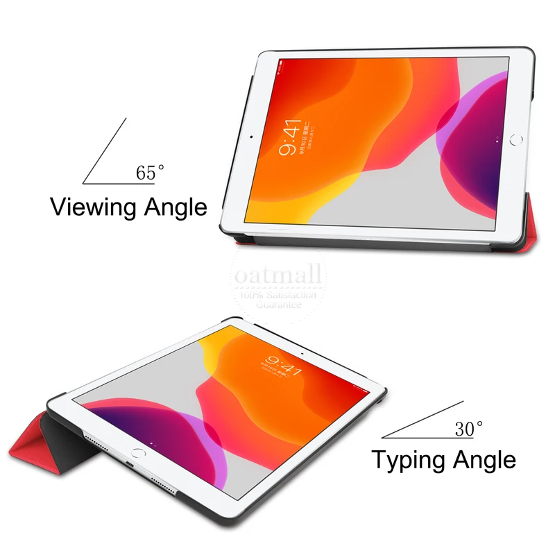 Для Apple iPad 10,2 чехол для телефона Smart Cover для iPad 10,2 дюймов кожаный чехол Подставка Авто Сон Trifold Fundas