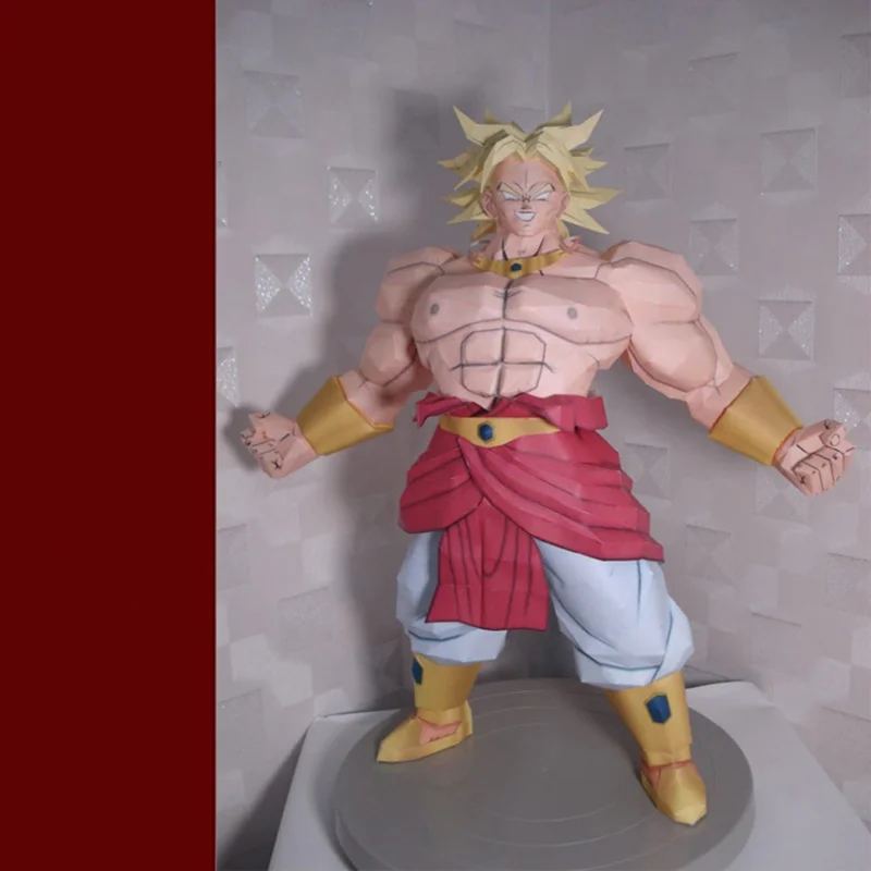 

22CM Paper Broli Son Goku Model Toys Handmade DIY material creative Party show props tide decorate Image Gift Dragon Ball