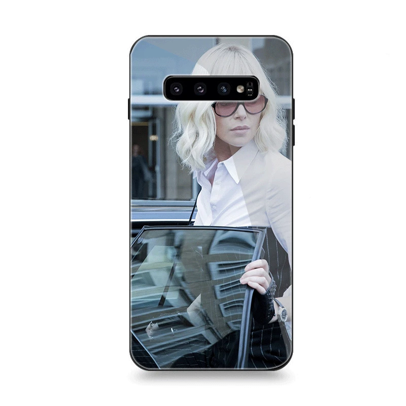 Мобильный чехол для телефона Стекло для samsung A10 A20 A30 A40 A50 A60 A70 S7 край S8 Plus Note 8 9 S10 обложка фильма атомно-блондинка