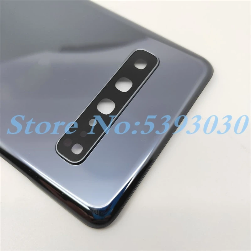 Новая Оригинальная Задняя крышка батареи для samsung Galaxy S10 G977 G977F 5G Версия задняя дверь корпус стеклянная панель Часть+ объектив камеры
