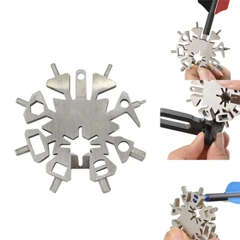 

Shaped Nock Adjusting Arrow Repair Tool Outdoor Camping With Key Ring Bottle Opener Grinding Multifunctional Portable