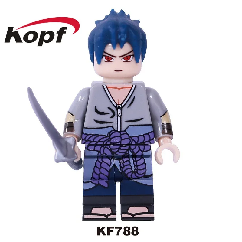 KF788 Without Box Одна Наруто строительные блоки Uzumaki Uchiha Sasuke Jiraika Хатаке Какаши Фигурки Коллекция игрушек для детей KF6078 - Цвет: KF788 Without Box