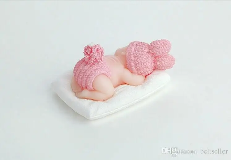 Новые 3D свечи для сна, беспламенные Свечи для дня рождения ребенка, подарок в подарочной коробке
