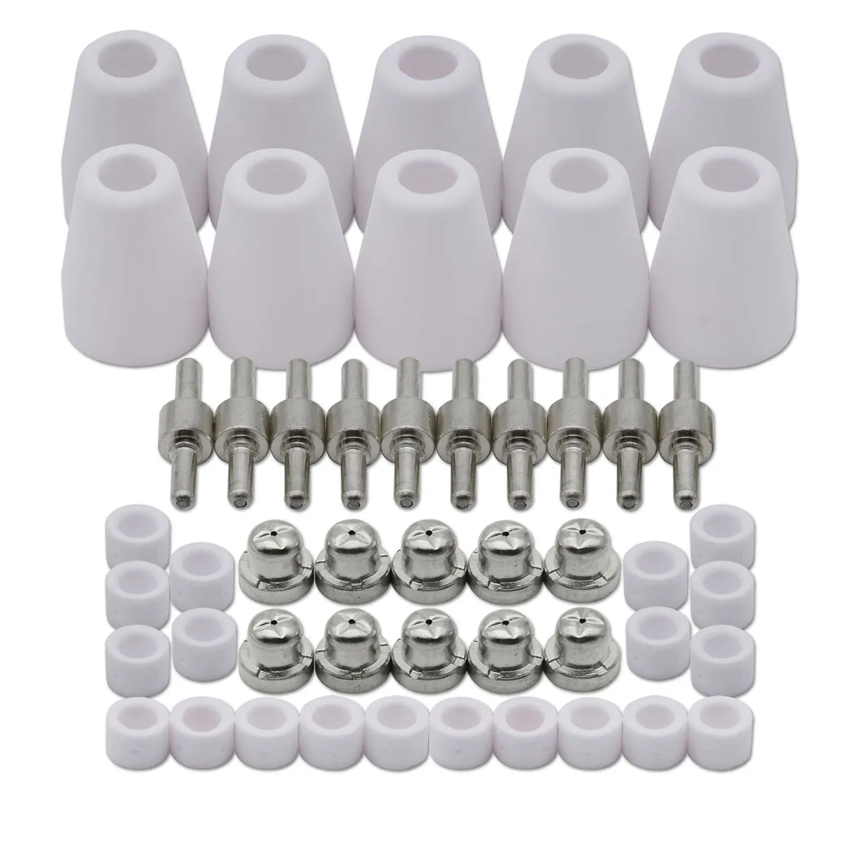 50 шт. расходные материалы для плазменной резки Никель покрытием (Стандартный)