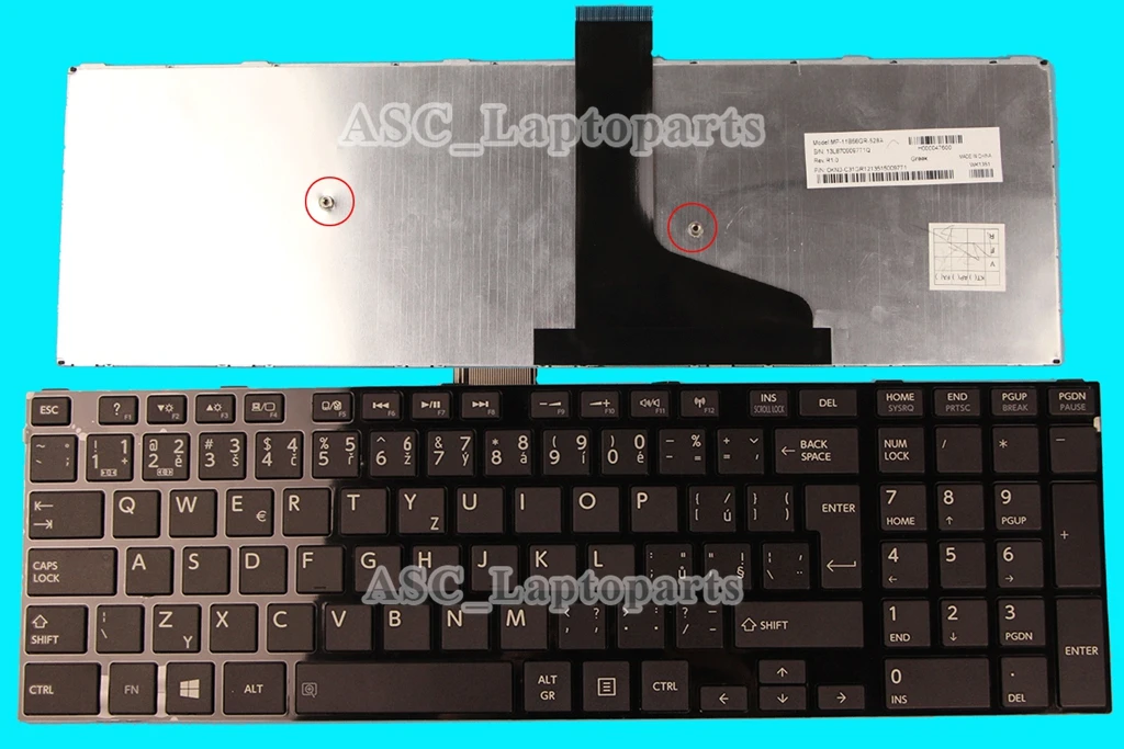 

New Czech Slovak Keyboard for TOSHIBA Satellite L75D-A L75t-A L70-B L70D-B L70t-B L75-B L75D-B L75t-B C70-A C70D-A Black Frame