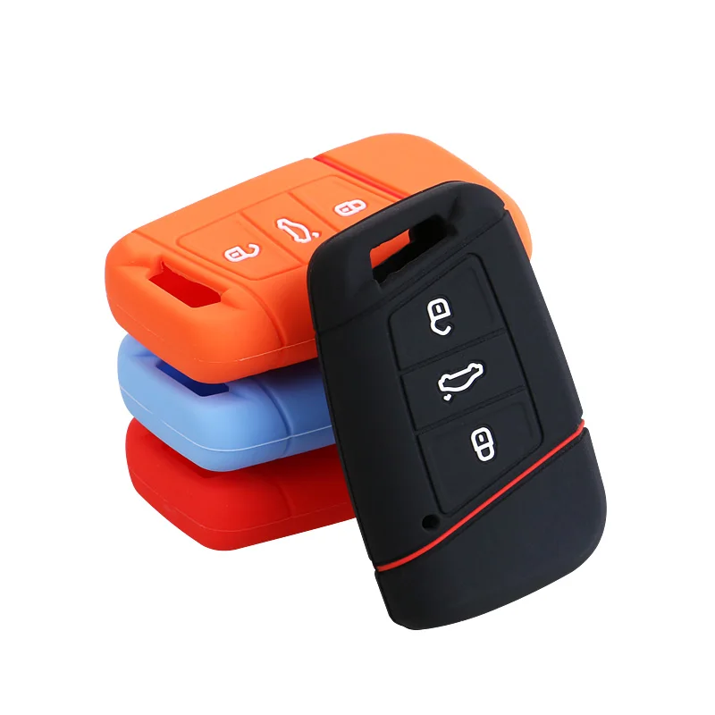 Силиконовый чехол для ключей от машины для автомобиля Volkswagen VW 17-19 Magotan B8L 19 CC вариант Passat; Skoda A7 цвет Пульт дистанционного брелока