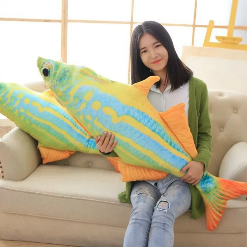 

Hot Selling Tropical Fish Pillow Creative Cartoon Plush Toy Doll-Processing Customizable Logo Recruit Agents