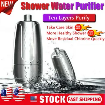 

Water Alkaline Shower Head Purifier Water Filters Cleaner Shower Head Bath US
