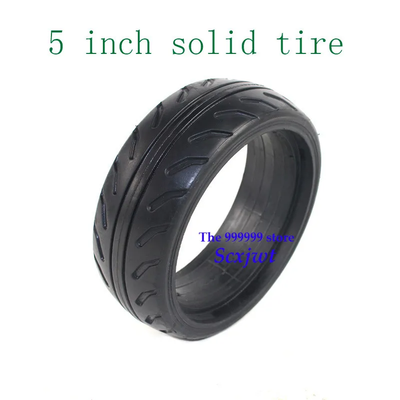Бесплатная доставка 5 дюймов твердые шины для качающаяся автомашина