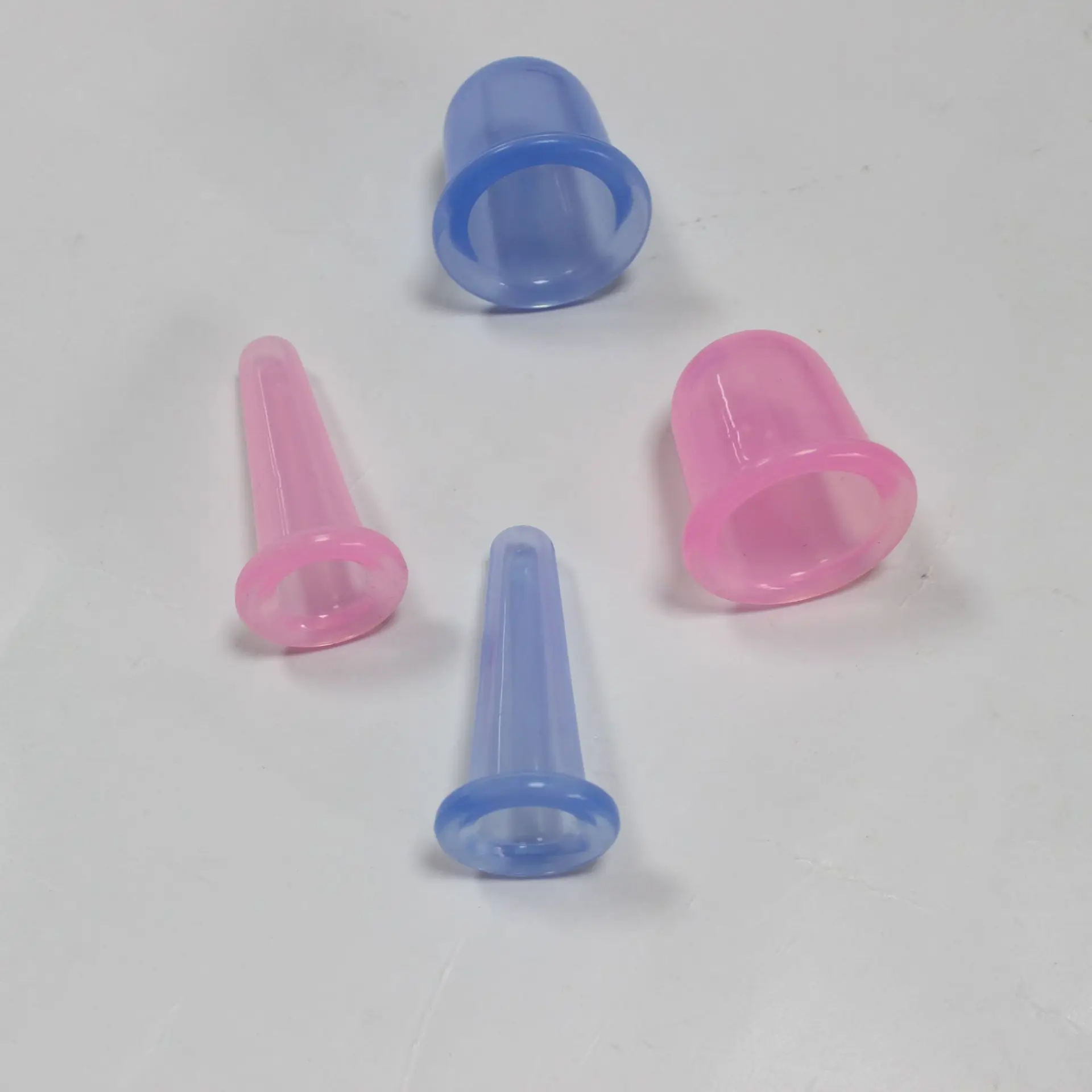 Silicone Chinese Suction Cups jar vacuum cupping cans for body face Neck massage Vacuum Silicone Cupping Cups Health care