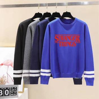 

stranger things Capless Hoody men/women New Arrivals Fashion print autumn winter long sleeve warm casual Knitted Casual sweater