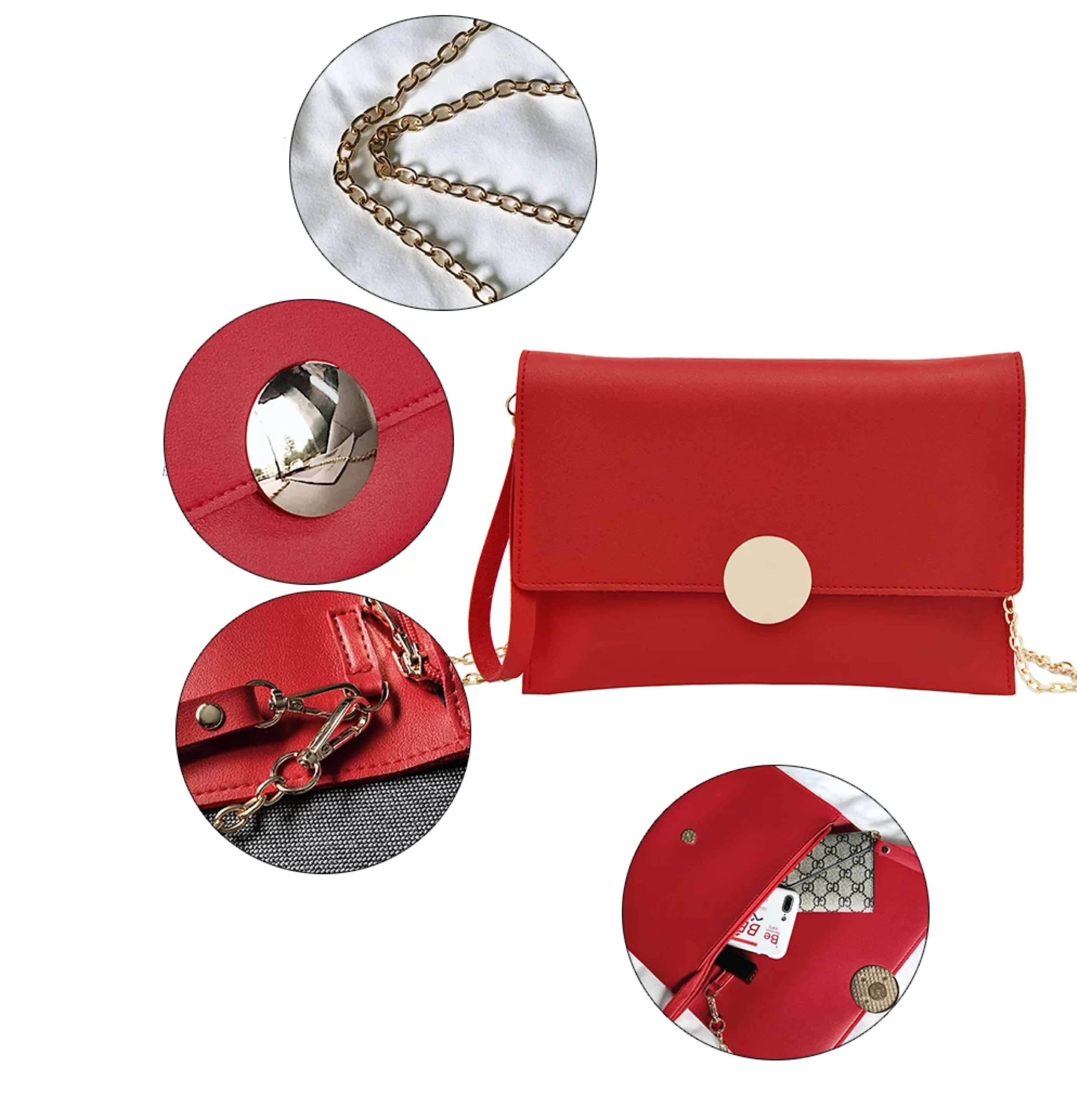 Bolso de mano sólido para mujer, bolso sobre de cuero para mujer, bolso de noche, bolso de mano para mujer, женская сумка через плечо