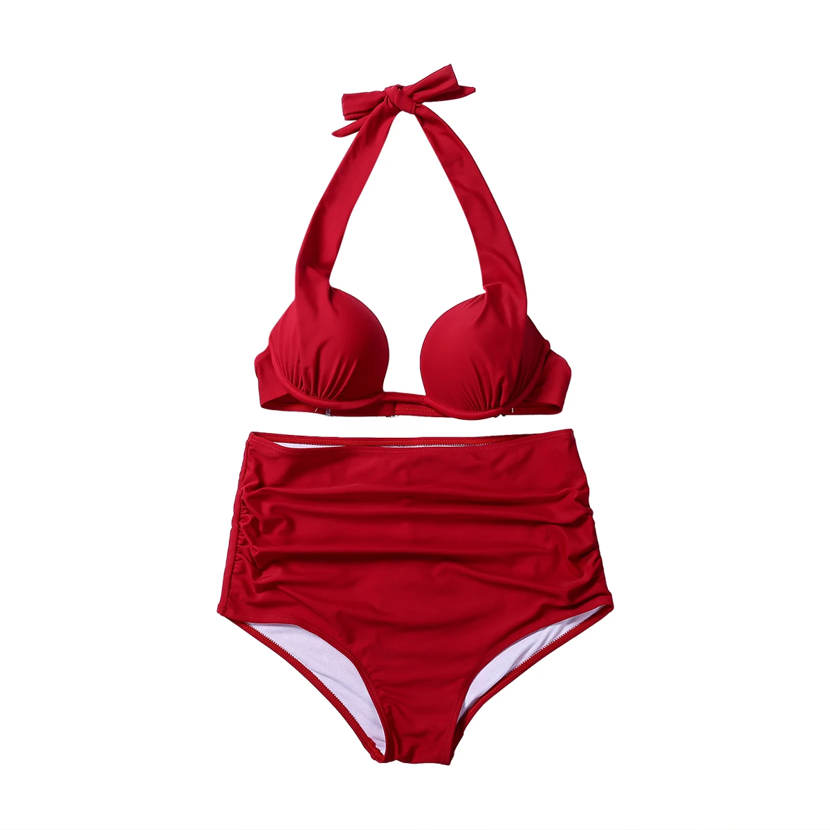 

2020 Women Push Up Thong Bikini Set High Waisted Swimwear Swimsuit Beach Bathing Suit Two Piece Set Swimming Costume Swimsuits