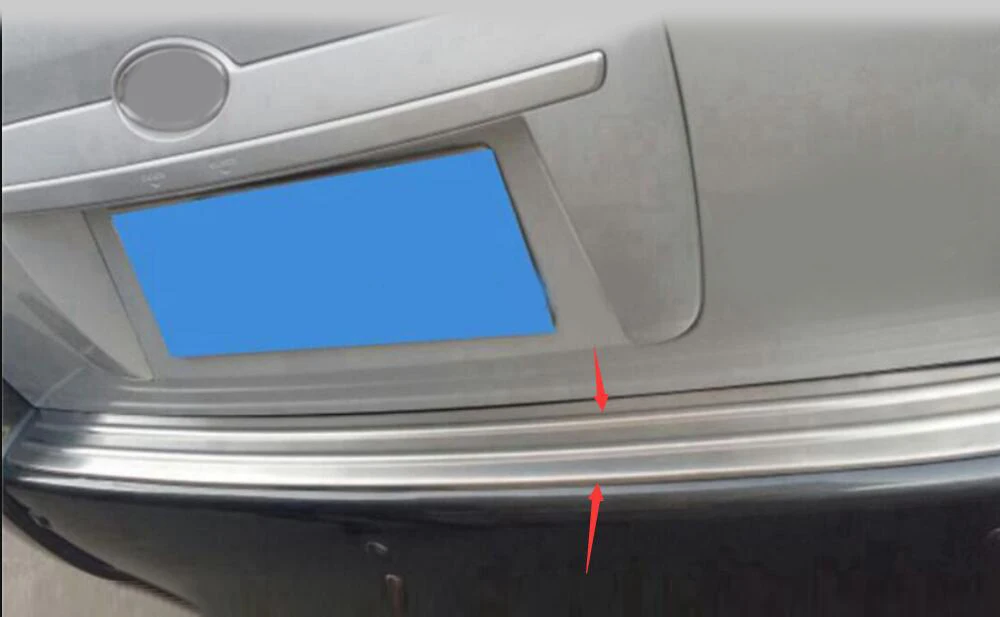 Подходит для hyundai Tucson MK1 нержавеющая отделка автомобиля внешняя защитная пластина задние пороги крышка багажника протекторная пластина крышка 2005-2010 fa