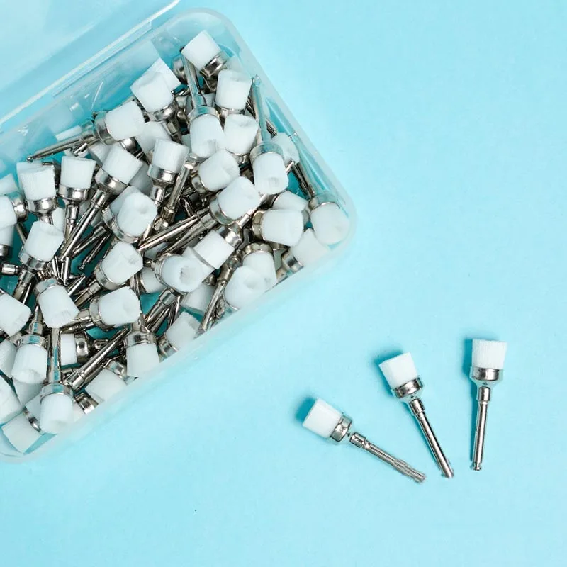 

100 pcs Flat Type/Pointed type Dental tooth Polishing Brush dental prophylaxis brushes Teeth whitening tools dental product