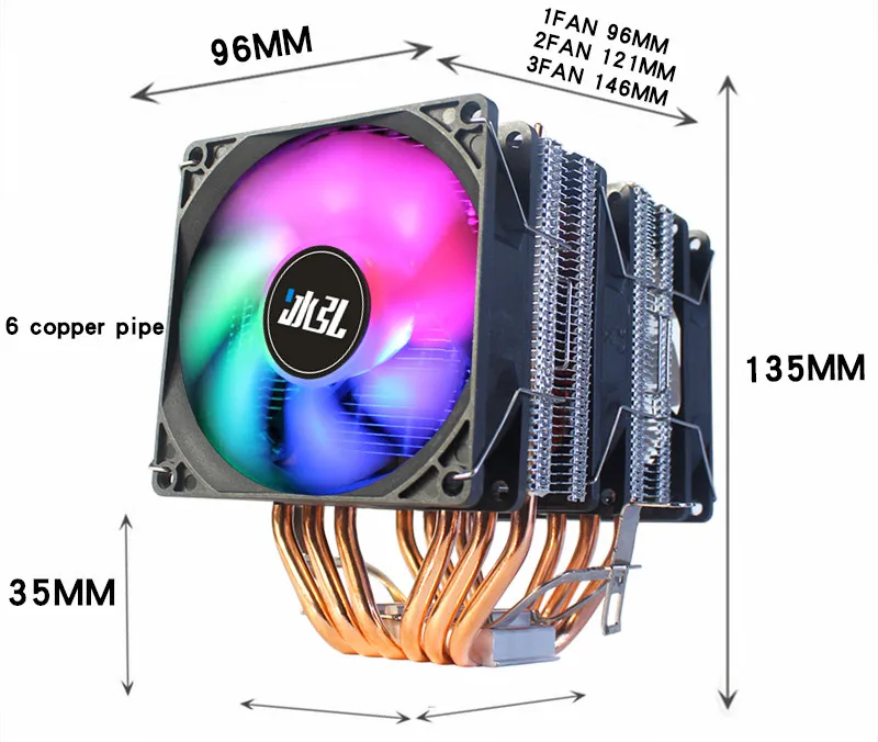 fan775 1155 1366 AMD3 AM4 X79 X99 2011PC cooler
