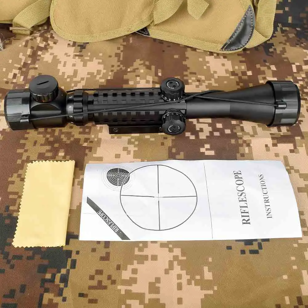 Охотничий прицел оптика 3-9x40 LLL ночного видения оптический свет прицеливания устройство снайперская винтовка прицел AR15 AR10. 223/. 308
