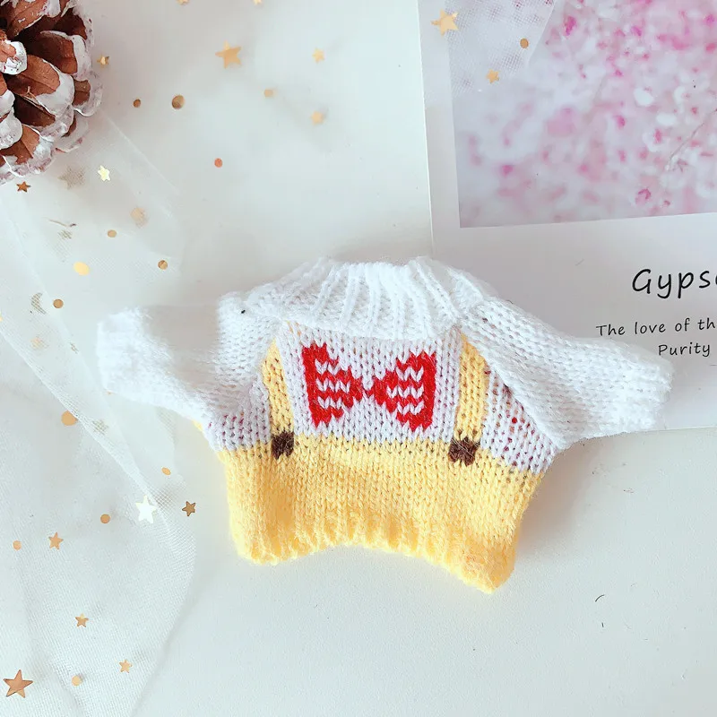 20cm 25 styles PP Cotton Replaceable Clothes Doll Winter Sweater Sean Xiao Clothes For Korea Kpop EXO Children's Christmas Gifts
