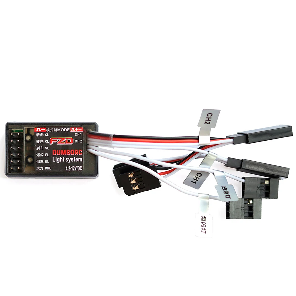FZD LED Controller Module Light System for DumboRC X4 X5 X6 X6P Transmitter JJRC  1/10 1/8 TRX4 Axial SCX10 D90 RC Car Boat