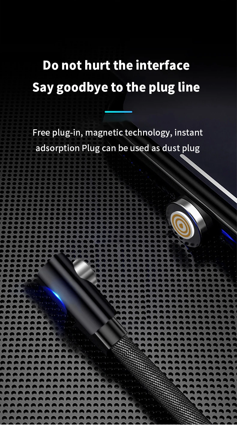 90 градусов зарядный кабель Magent зарядное устройство type C кабель USB C провод для быстрой зарядки Micro usb-концентратор, 4 порта для samsung iphone XM Magenetic кабель