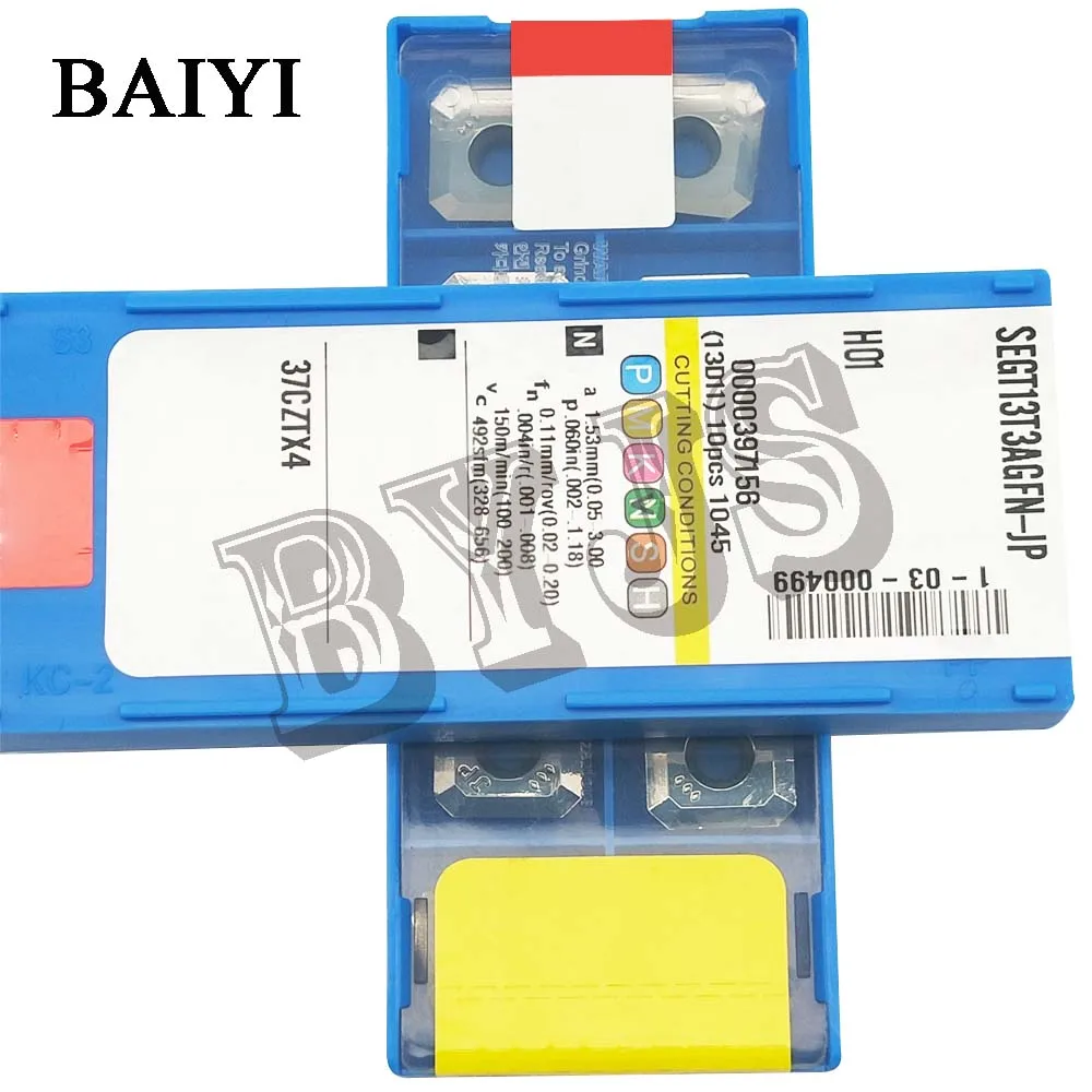 10pcs SEGT13T3AGFN-JP H01 CNC Aluminum inserts lathe tools blade carbide machining cutting turning tools