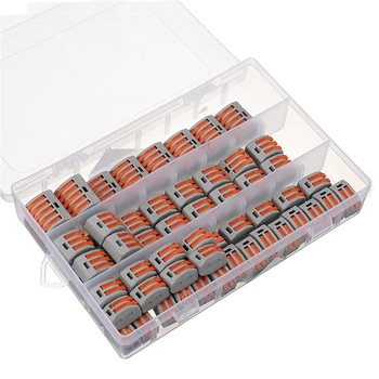 

60PCS 2/3/5 Hole Spring Conductor Terminal Block Electric Cable Wire Connector