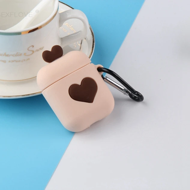 1322H1 Чехол для наушников для Airpods, чехол с милым мультяшным котом и Мышкой, чехол для наушников для Apple Air pods 2 Earpods 3D Bear, аксессуары для наушников - Цвет: 1322H1