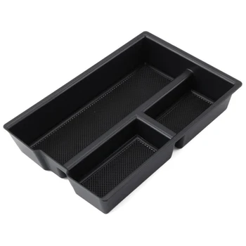 

Car Armrest Storage Box Direct Fit ABS Durable Black Auto Interior Center Console Practical For Dodge RAM1500 09-18