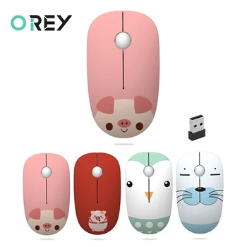 

2.4G USB Wireless Mouse 1600DPI Girls Cute Animals Gaming Mouse For Macbook Lenovo ASUS DELL HP Laptop PC Gamer Computer Mice