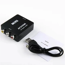 1080P RCA AV To HDMI-compatible Composite Adapter Converter AV2HDMI Adapter For TV PS3 PS4 PC DVD Xbox Projector with USB Cable