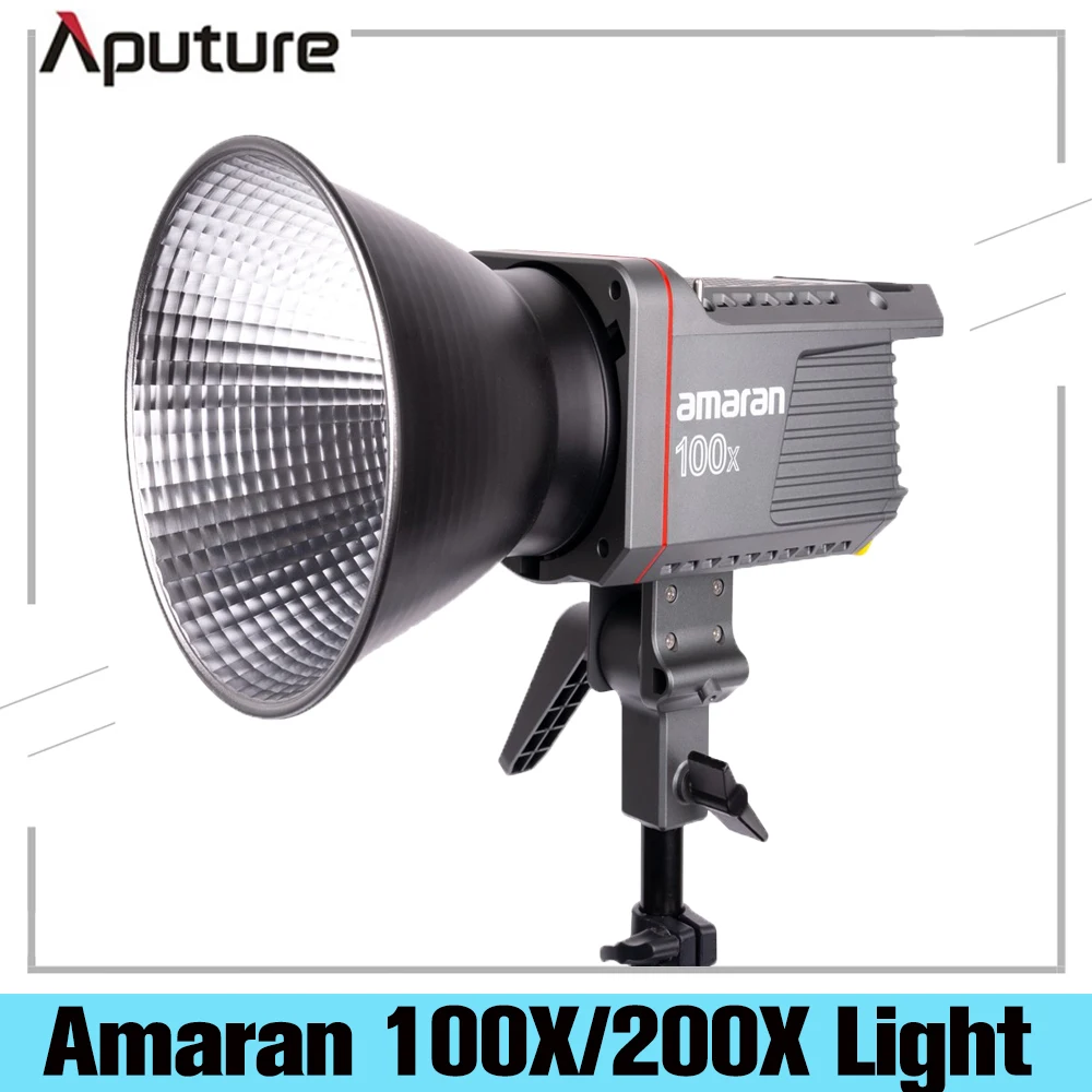 Aputure Amaran 100X 200X Bi Цвет 2700K 6500K светодиодный видео светильник Bluetooth App Управление DC/AC Мощность для Камера