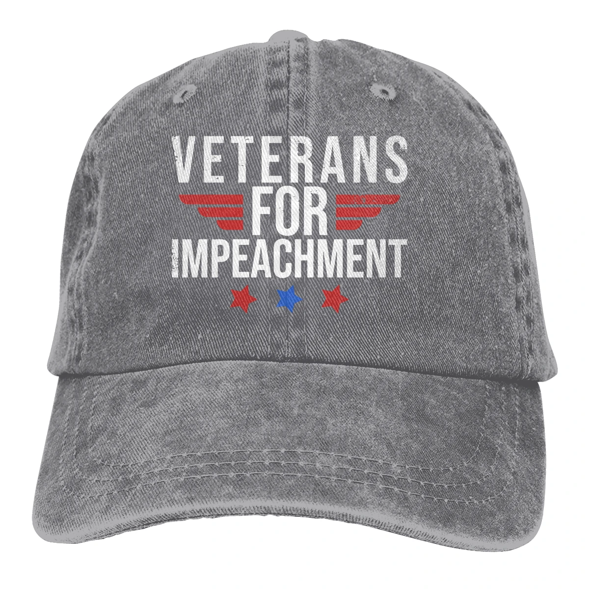 Veterans Impeach Trump Casquette Deep Heather Unisex Mens Womens Denim Strapback Baseball Cap Adjustable Golf Dad hat
