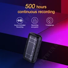 Sttwunake Voice Recorder 500 Uur Dictafoon Audio Sound verborgen spion Activated Mini Digitale Professionele Micro Flash Drive